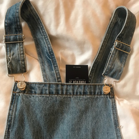 NWT F21 FLORAL OVERALL SKIRT - Picture 4 of 6